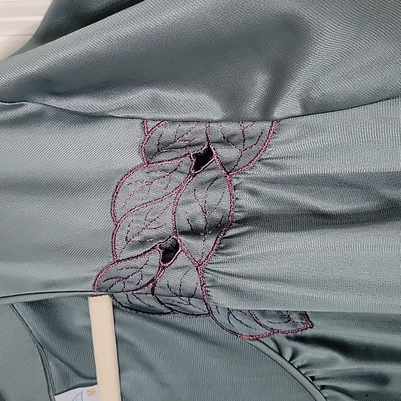 ✨️LAST CHANCE✨️ Vintage Hand Dyed Jolie Two Sleep Set Size Medium in Ivy Green - Picture 3 of 14